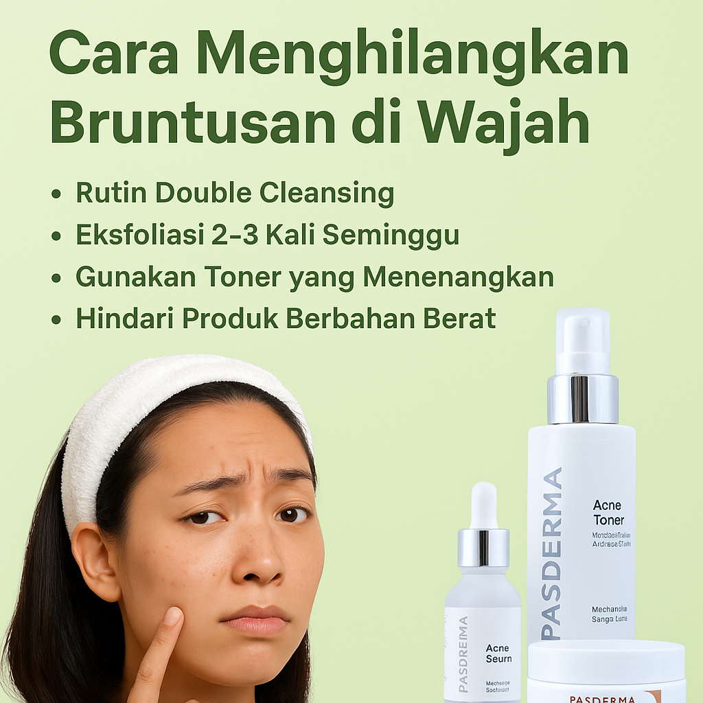 cara menghilangkan bruntusan di wajah